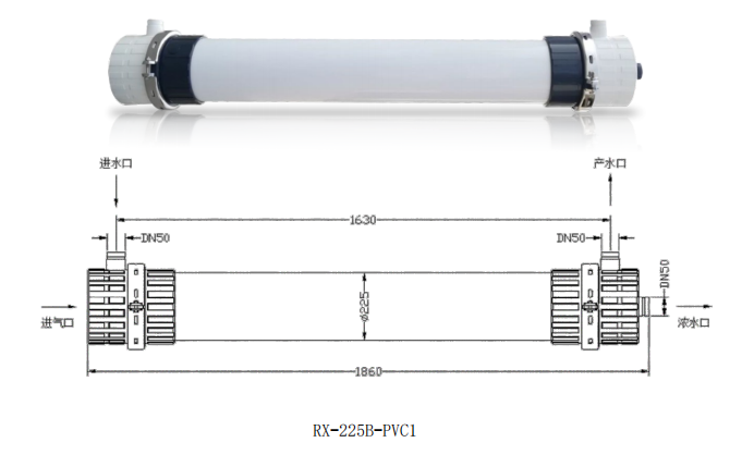 外压超滤膜RX-225B-PVC1